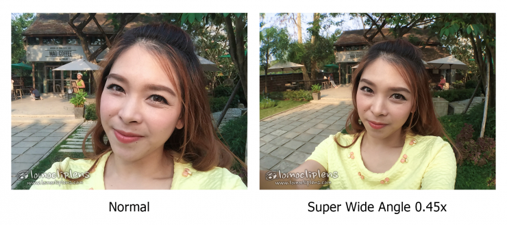 รูปรีวิวใช้กล้องกล้องหน้า iPhone 6 + เลนส์ Super Wide Angle 0.45x